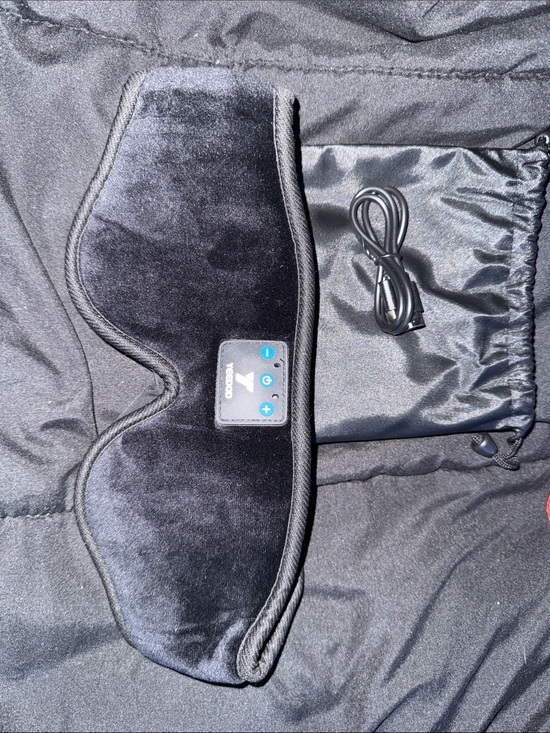 Other - Black Heated Eye Mask with Controls